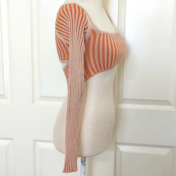 Peppermayo Exclusive - Aubrey Two-Tone Rib Top in Terracotta - Picture 5 of 6